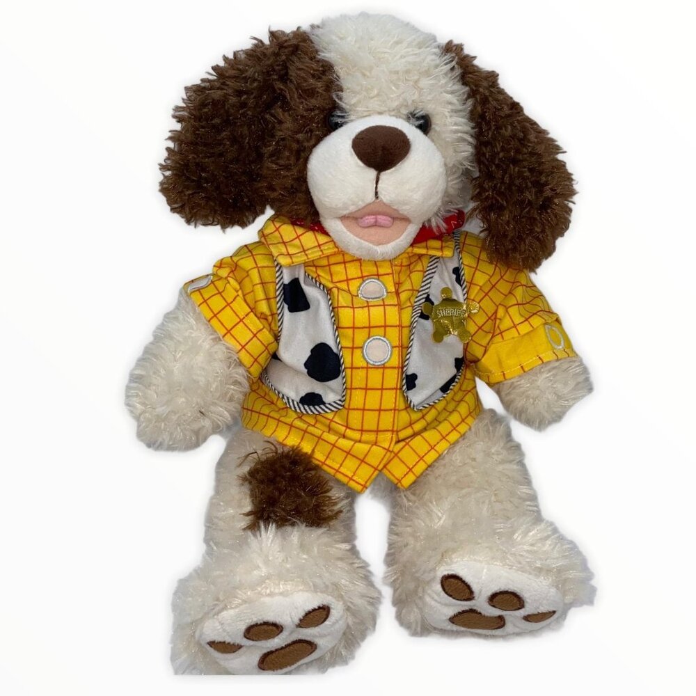 Build-A-Bear Woody Pixar Toy Story Costume Dog Plush Stuffed Animal With Pull Ri
